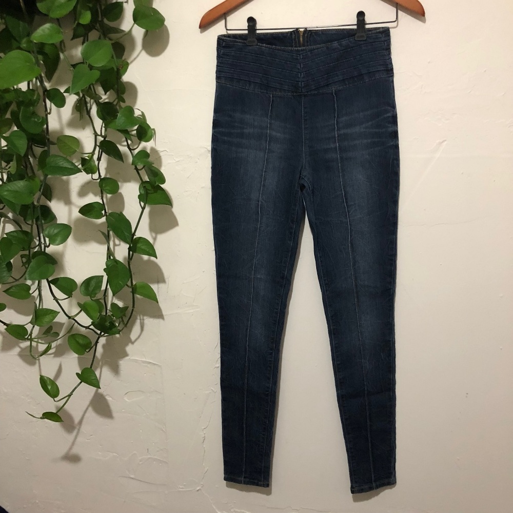 Bongo Vintage Back Zip High Rise Skinny Jeans 6/7